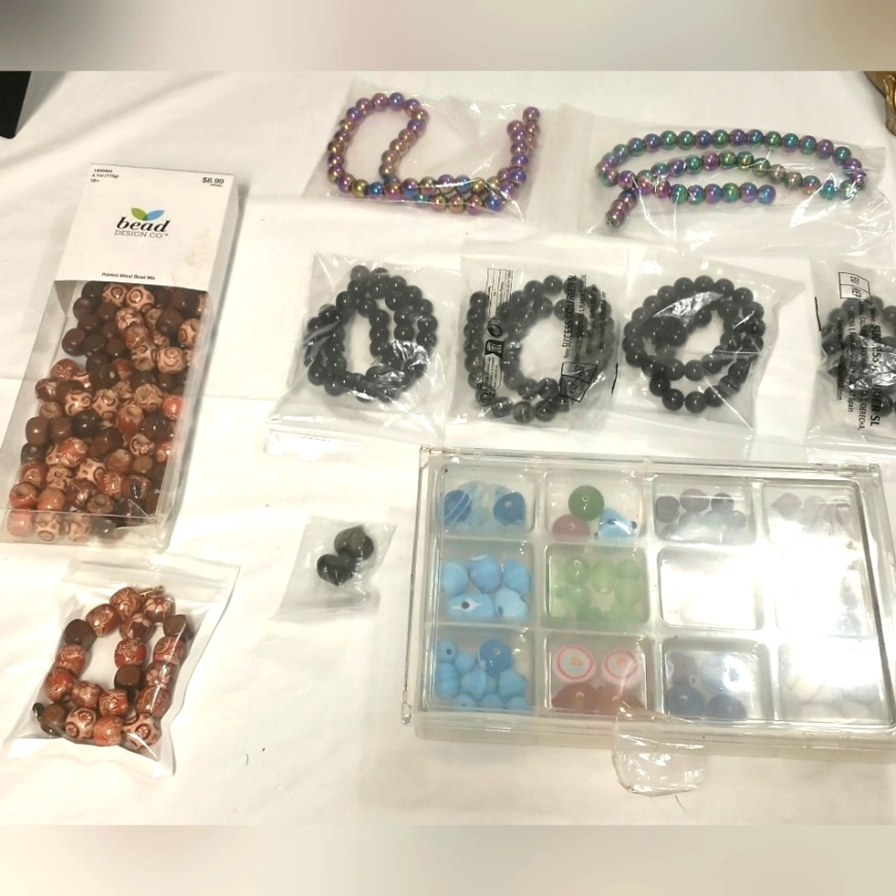 Assorted Mixed Lot Bead Collection for Jewelry Makers All New
